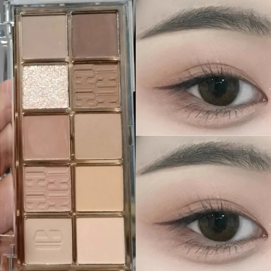 Soul Lure 10-Color Eyeshadow Palette - Trendy Brand